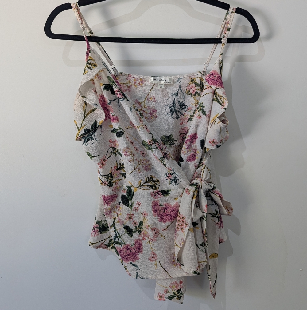 Monteau Pink Floral Camisole